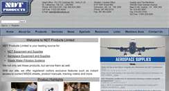 Desktop Screenshot of ndtproducts.ca
